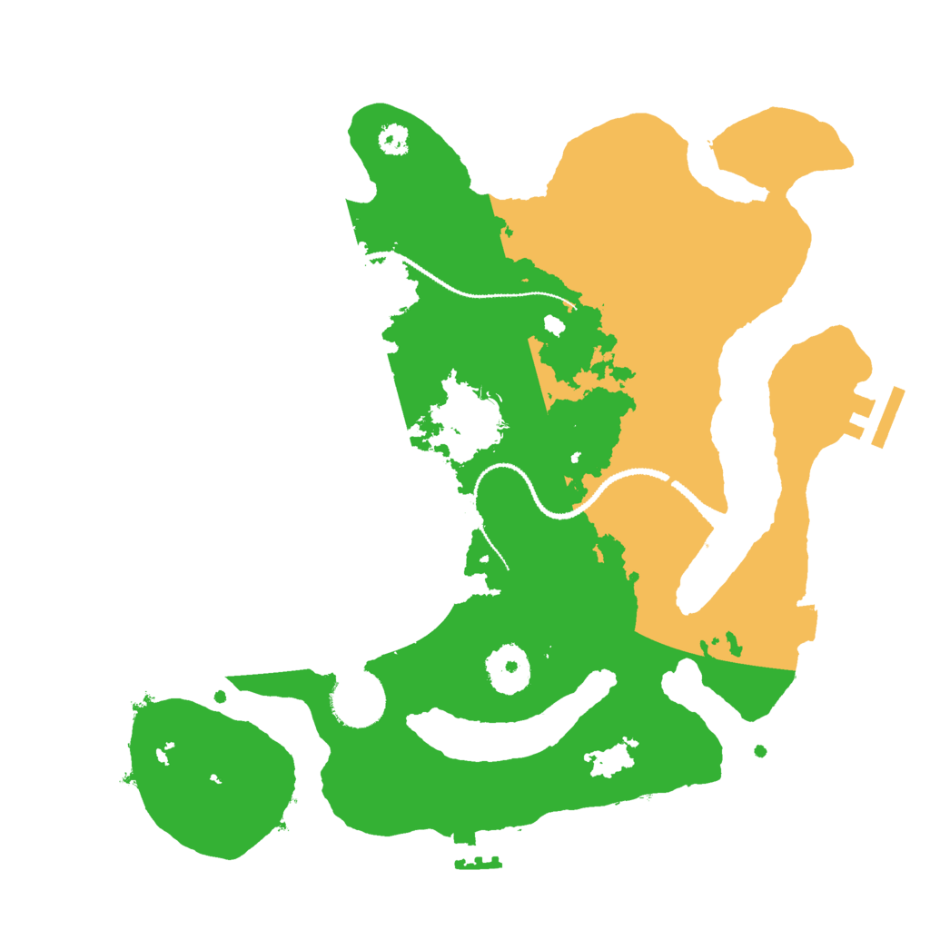 Biome Rust Map: Procedural Map, Size: 3000, Seed: 75464