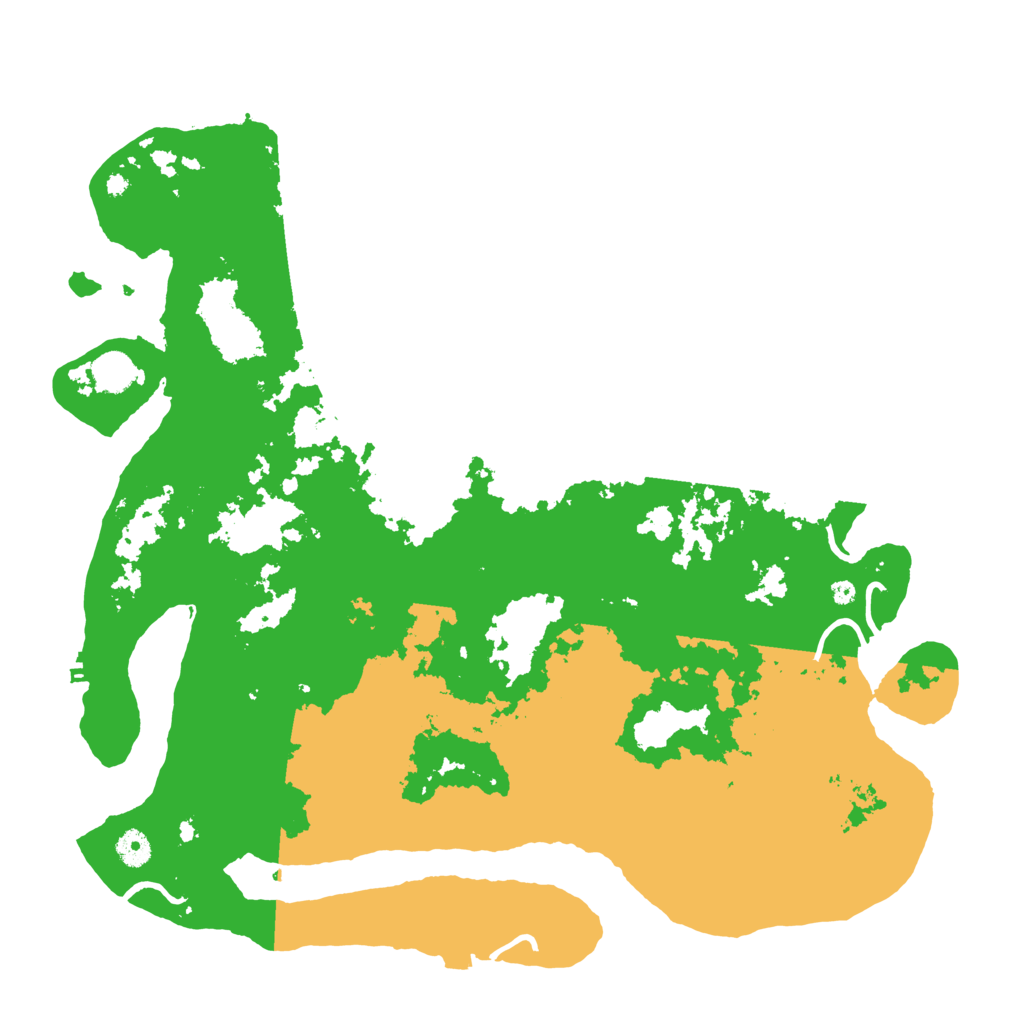 Biome Rust Map: Procedural Map, Size: 4400, Seed: 36678252