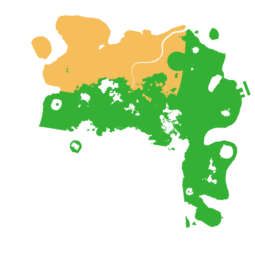 Biome Rust Map: Procedural Map, Size: 3500, Seed: 148380250