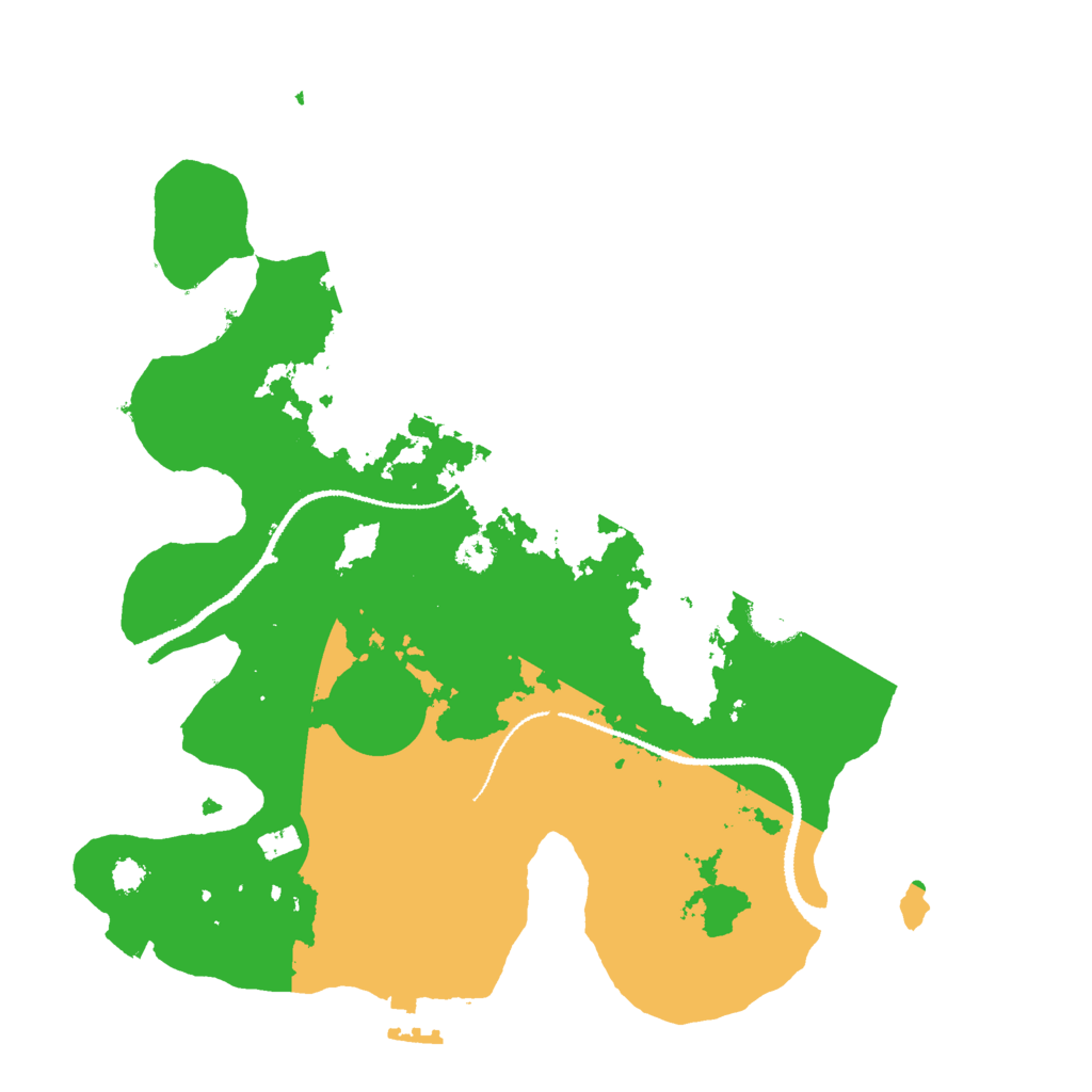 Biome Rust Map: Procedural Map, Size: 3000, Seed: 16291