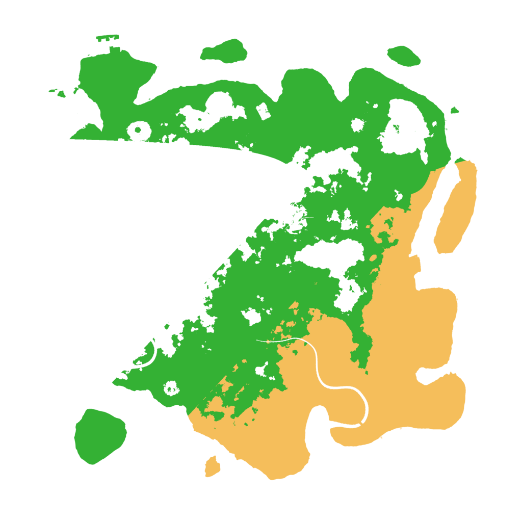 Biome Rust Map: Procedural Map, Size: 3500, Seed: 81399431