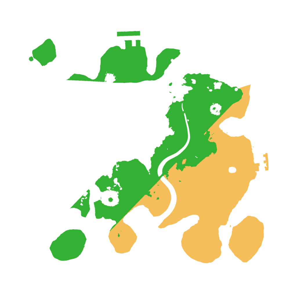 Biome Rust Map: Procedural Map, Size: 2600, Seed: 2600