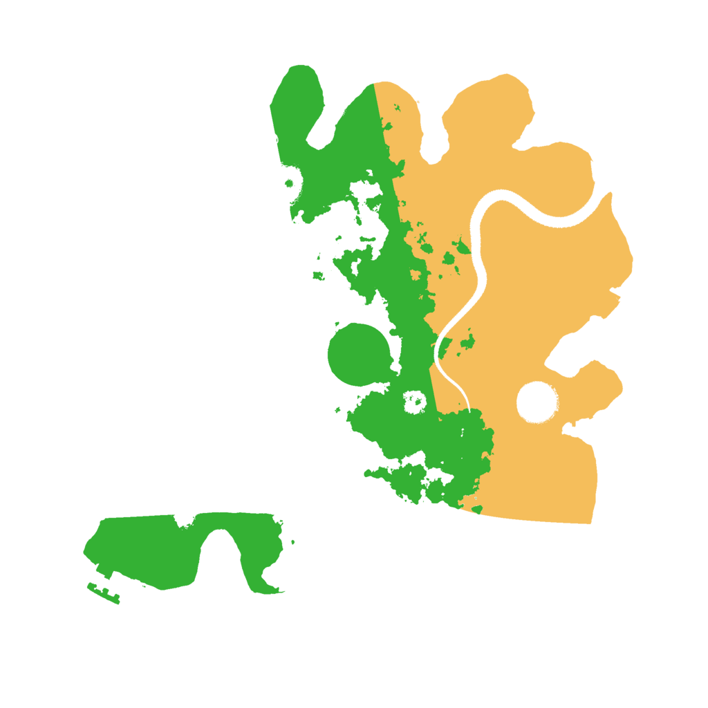 Biome Rust Map: Procedural Map, Size: 3000, Seed: 643950553