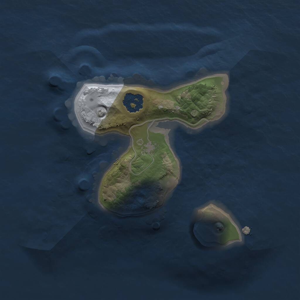 Rust Map: Procedural Map, Size: 1500, Seed: 1794335704, 1 Monuments