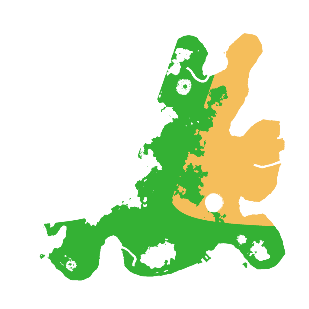 Biome Rust Map: Procedural Map, Size: 3000, Seed: 1399839544