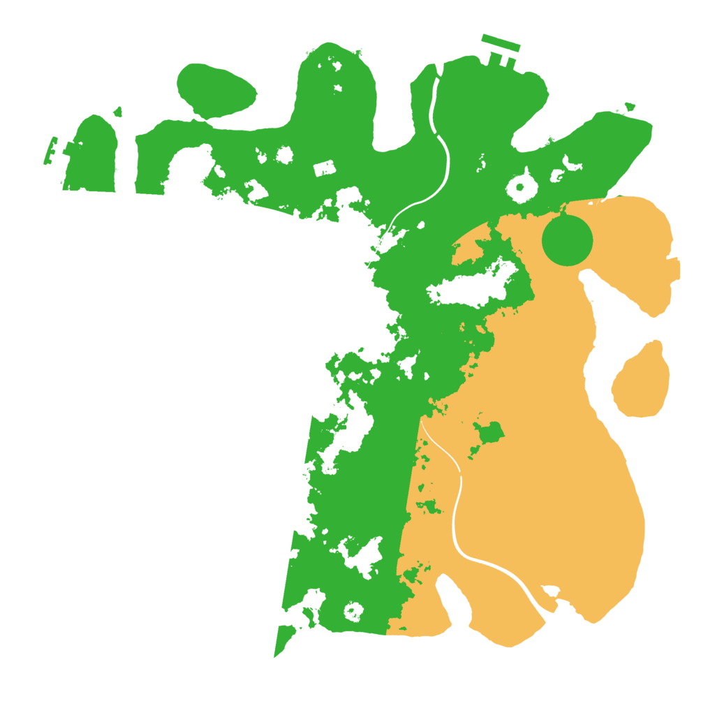 Biome Rust Map: Procedural Map, Size: 3700, Seed: 1000564250