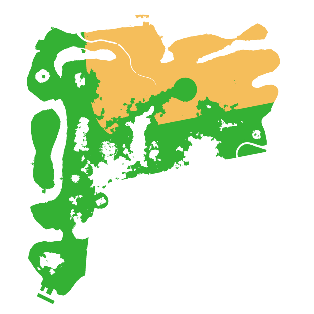 Biome Rust Map: Procedural Map, Size: 3500, Seed: 1338322002