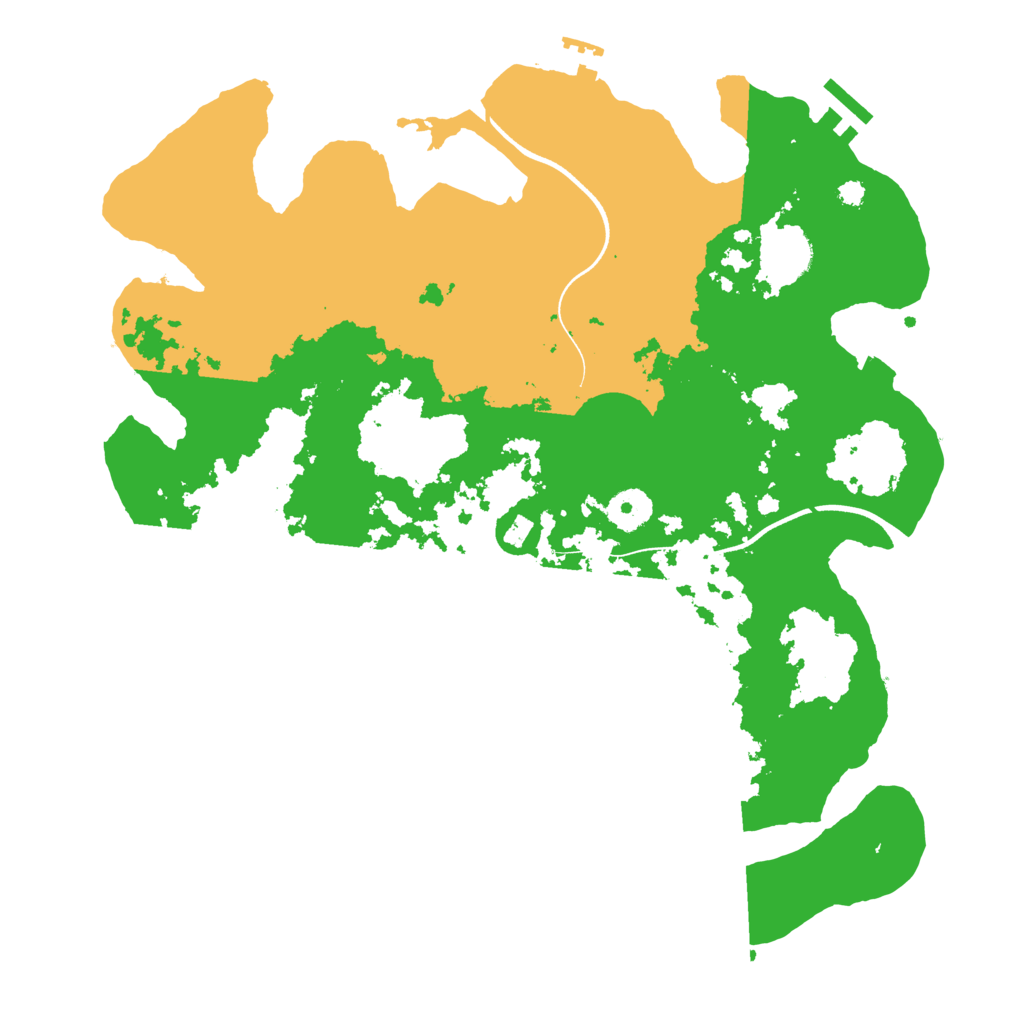 Biome Rust Map: Procedural Map, Size: 3600, Seed: 29524682