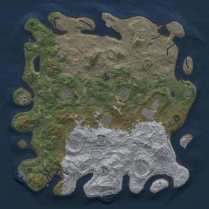 Thumbnail Rust Map: Procedural Map, Size: 4500, Seed: 1154742212, 19 Monuments