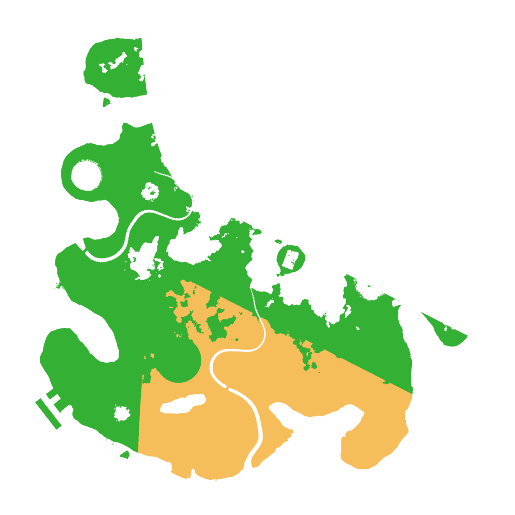 Biome Rust Map: Procedural Map, Size: 3000, Seed: 75322