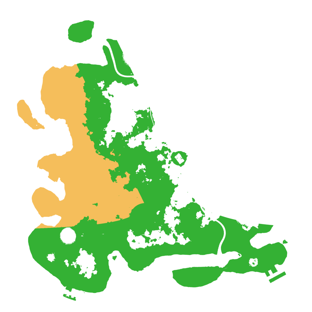 Biome Rust Map: Procedural Map, Size: 3500, Seed: 480276223