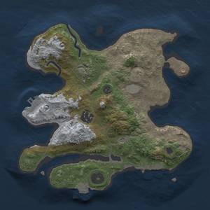 Thumbnail Rust Map: Procedural Map, Size: 2500, Seed: 20230803, 9 Monuments