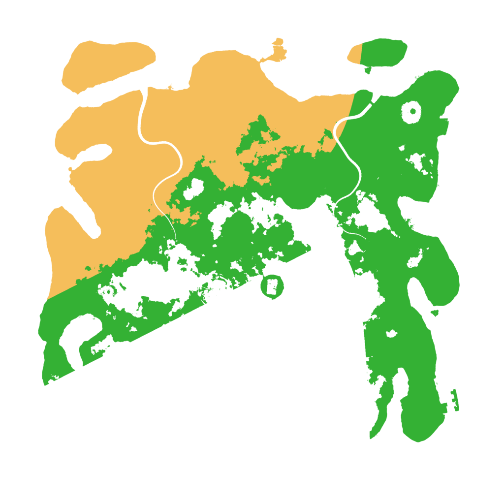 Biome Rust Map: Procedural Map, Size: 3500, Seed: 288355703