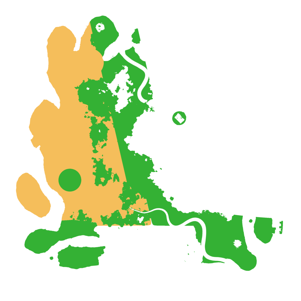 Biome Rust Map: Procedural Map, Size: 3500, Seed: 1111172
