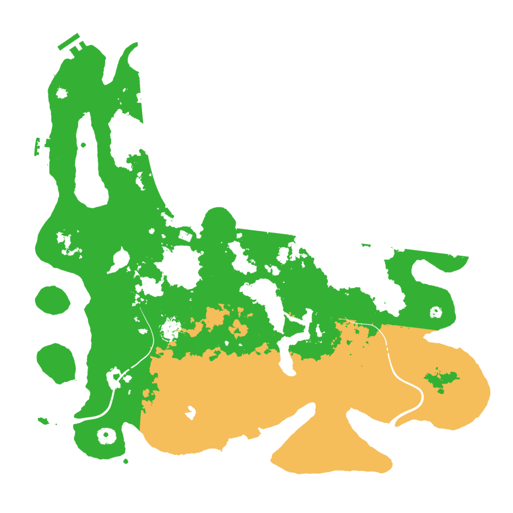 Biome Rust Map: Procedural Map, Size: 4250, Seed: 13618
