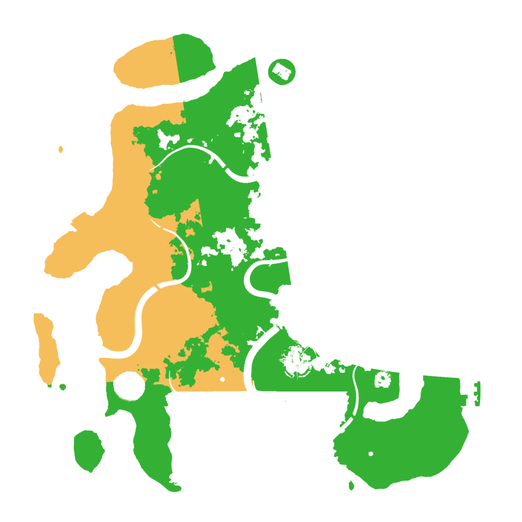 Biome Rust Map: Procedural Map, Size: 3200, Seed: 68