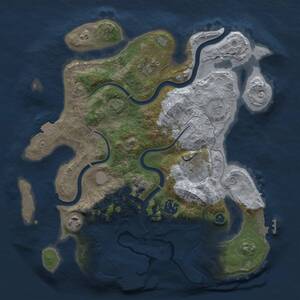 Thumbnail Rust Map: Procedural Map, Size: 3200, Seed: 68, 11 Monuments
