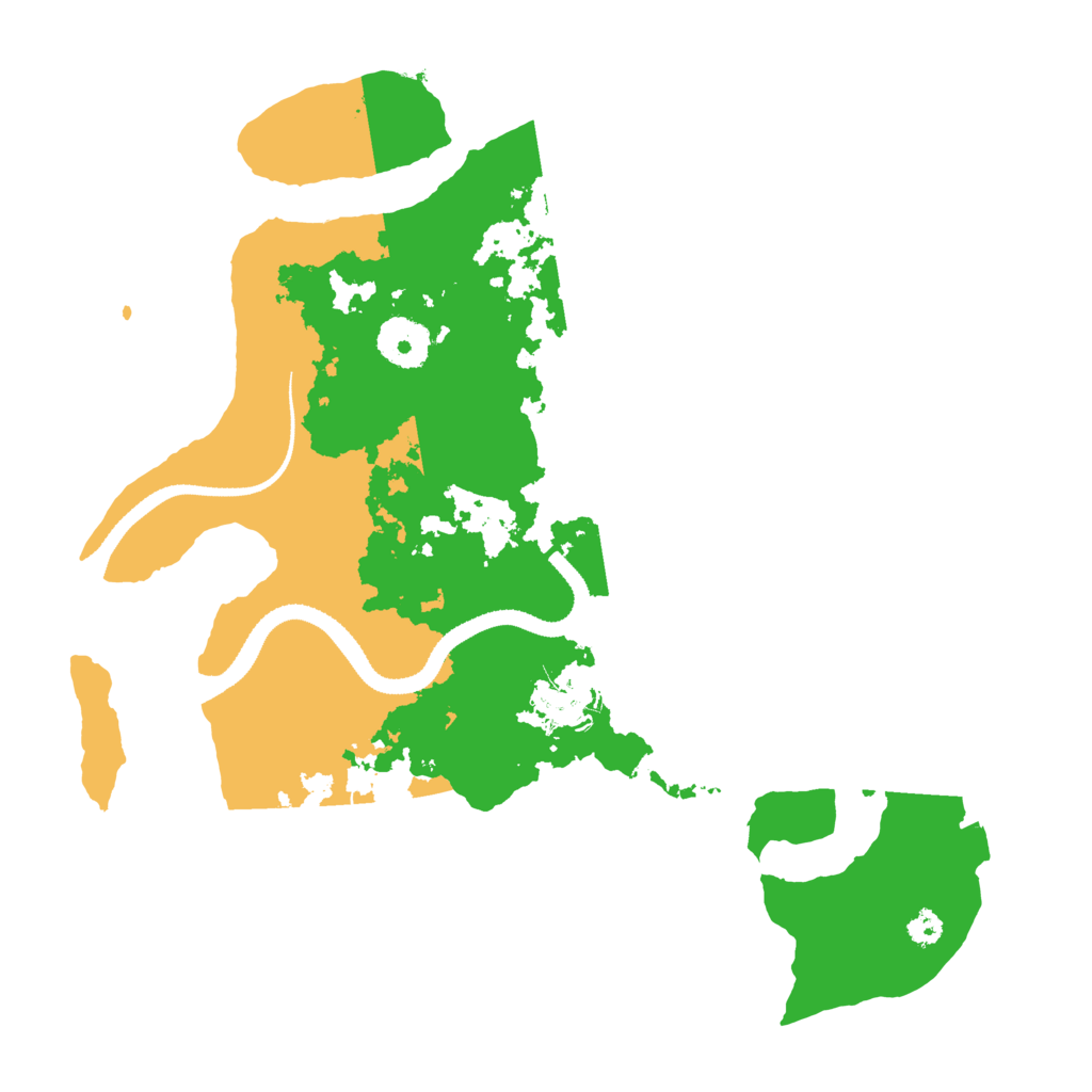 Biome Rust Map: Procedural Map, Size: 3200, Seed: 68