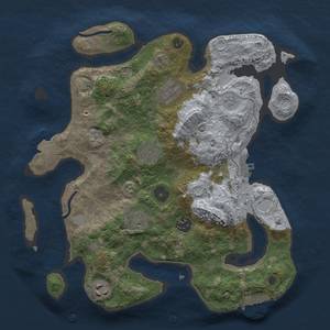 Thumbnail Rust Map: Procedural Map, Size: 3200, Seed: 68, 13 Monuments