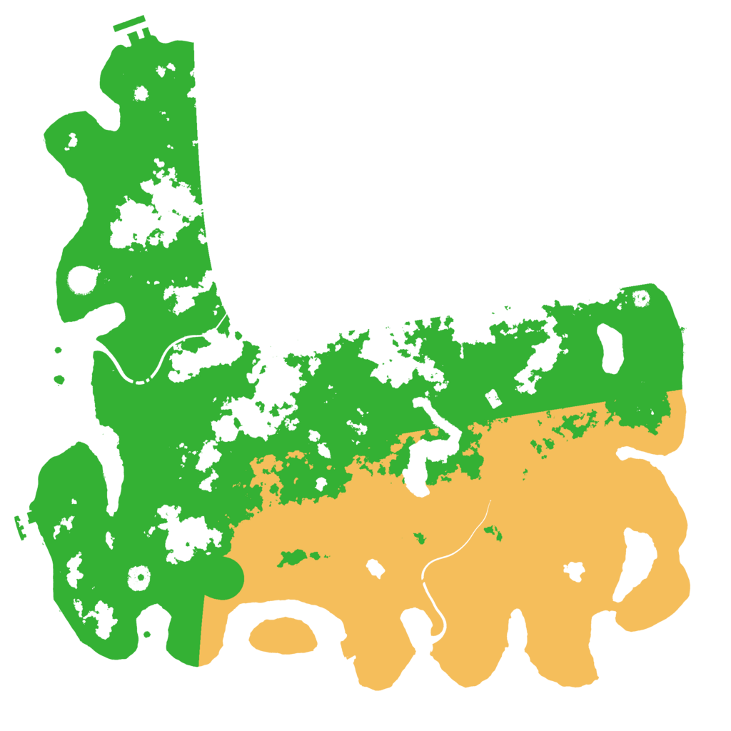 Biome Rust Map: Procedural Map, Size: 4500, Seed: 59615785