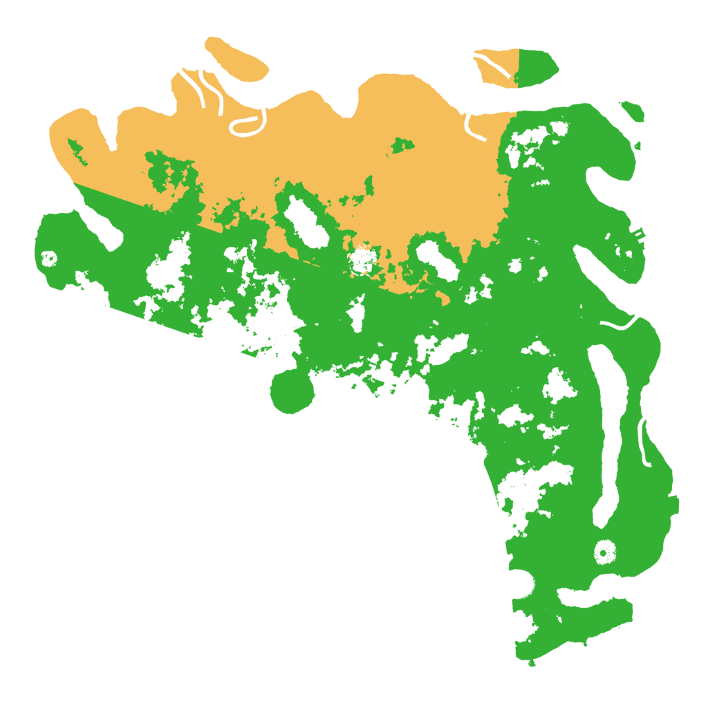 Biome Rust Map: Procedural Map, Size: 4500, Seed: 643463