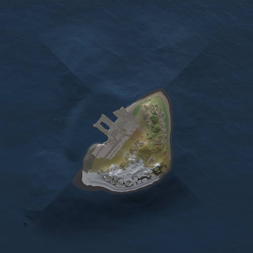 Rust Map: Procedural Map, Size: 1000, Seed: 143430, 4 Monuments