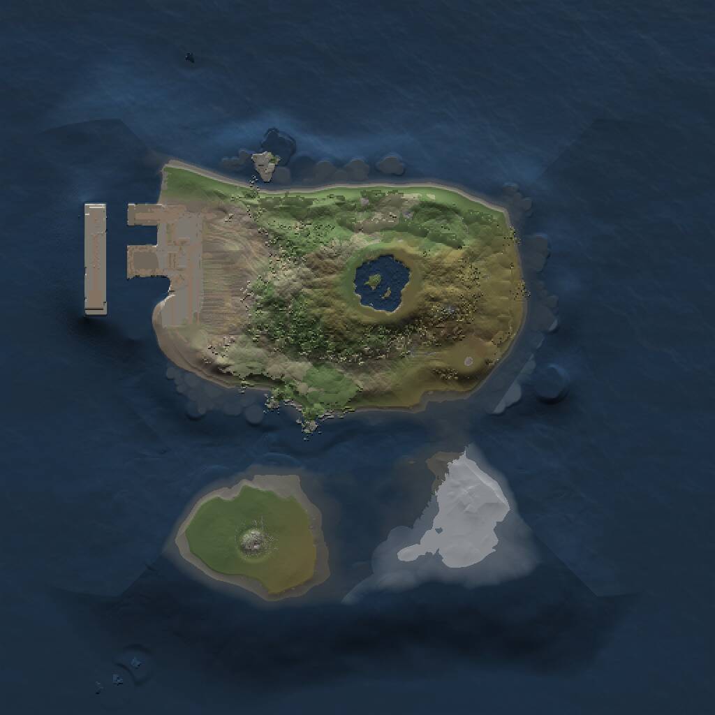 Rust Map: Procedural Map, Size: 1300, Seed: 79789787, 2 Monuments