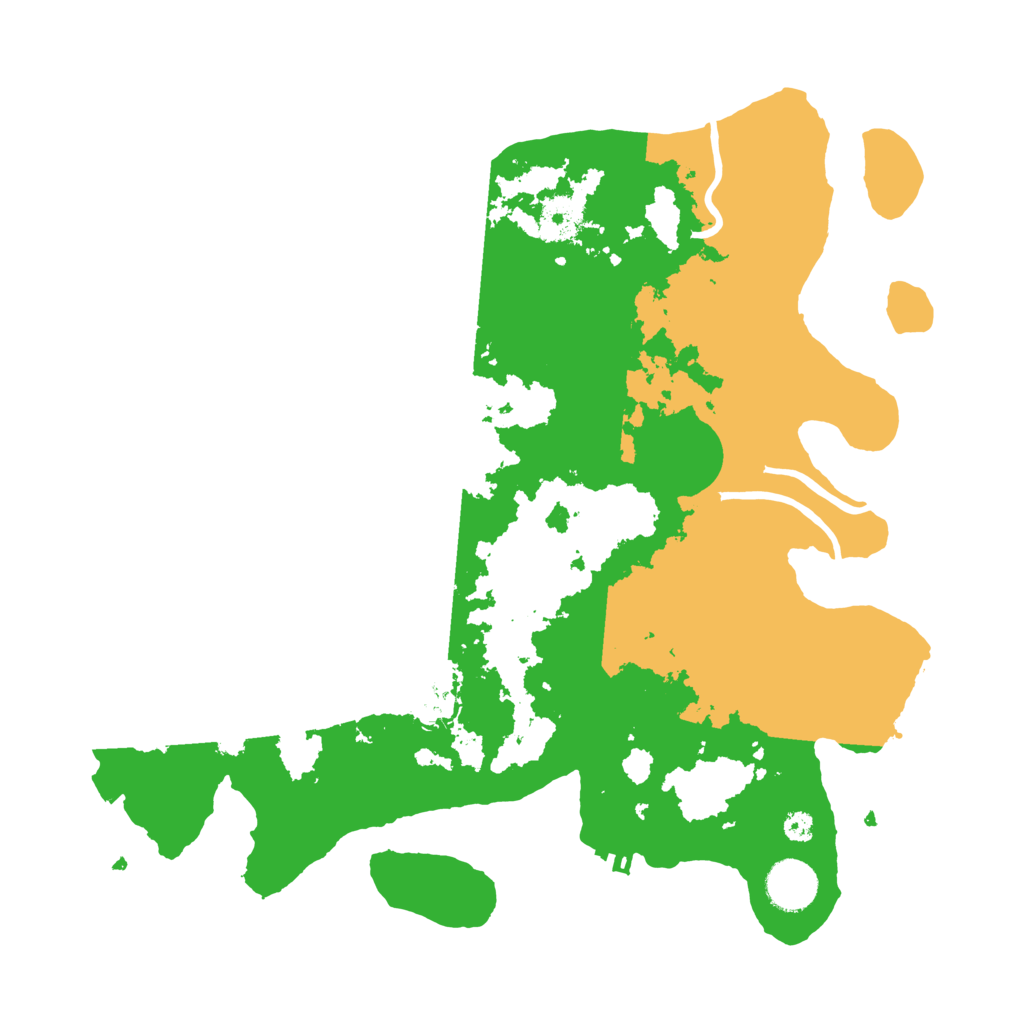 Biome Rust Map: Procedural Map, Size: 3500, Seed: 73970478