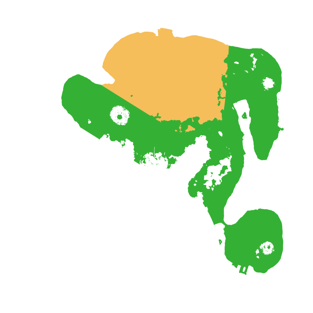 Biome Rust Map: Procedural Map, Size: 2500, Seed: 1866733317