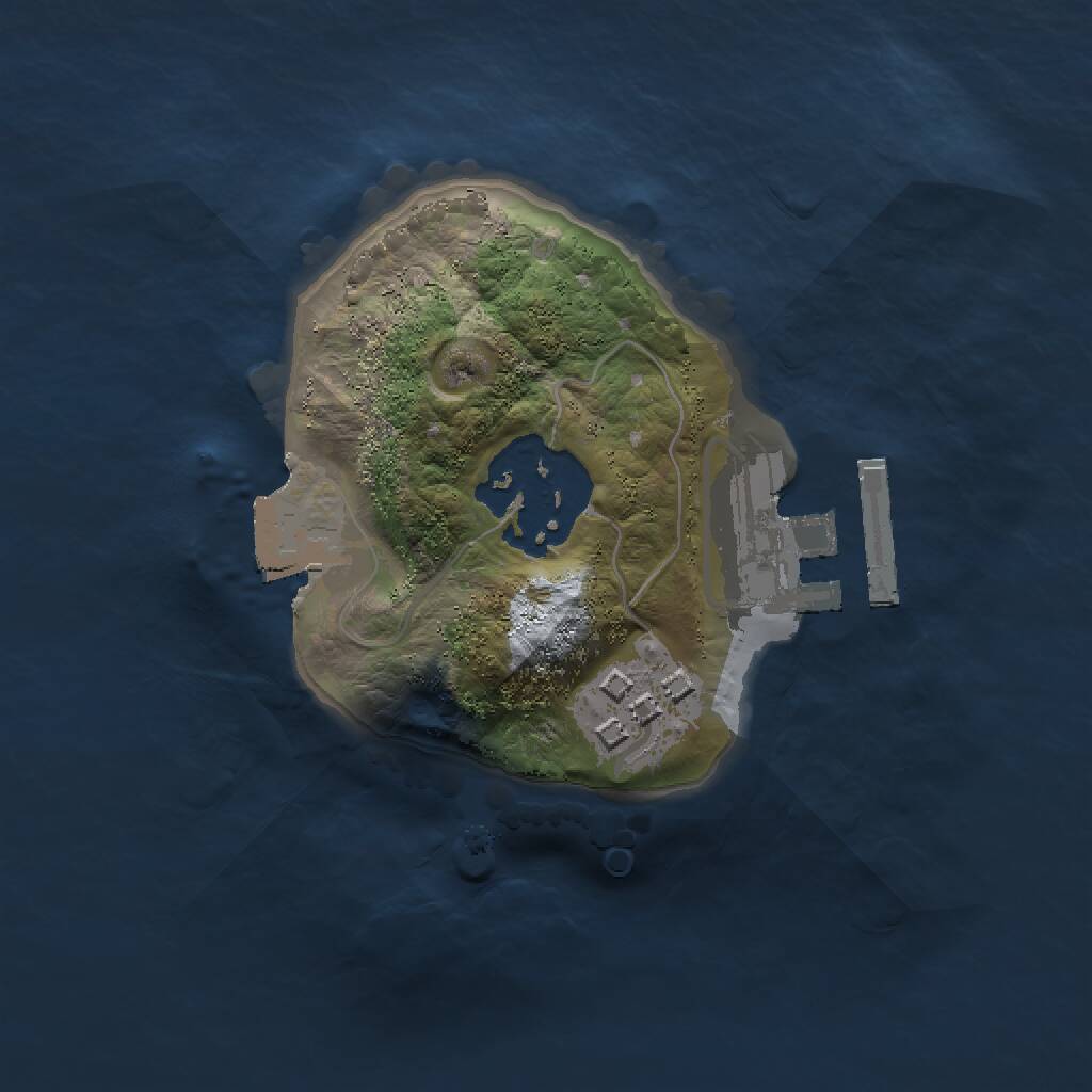 Rust Map: Procedural Map, Size: 1500, Seed: 868601973, 4 Monuments