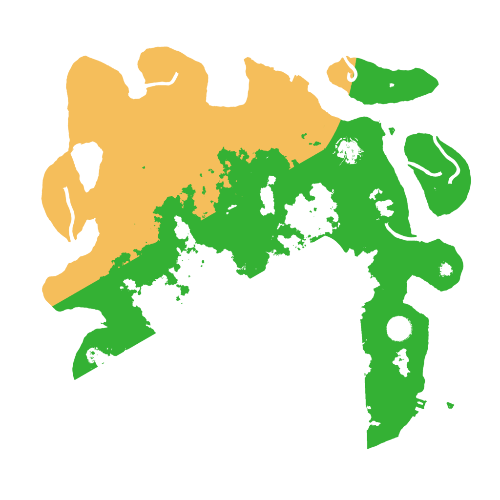 Biome Rust Map: Procedural Map, Size: 3500, Seed: 58678075