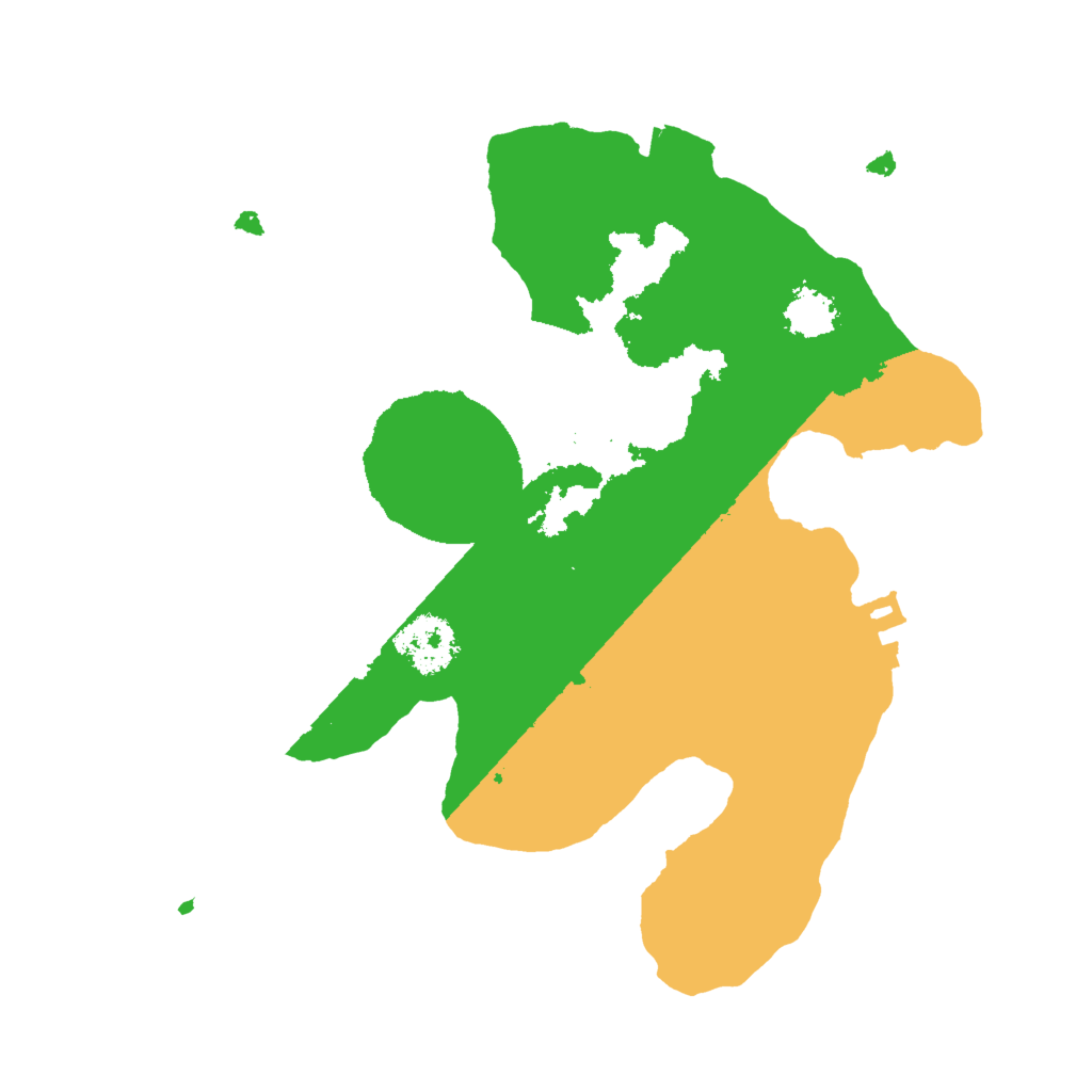 Biome Rust Map: Procedural Map, Size: 2000, Seed: 5152