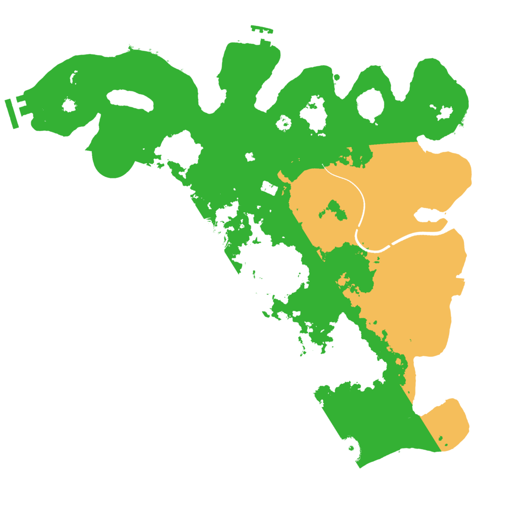 Biome Rust Map: Procedural Map, Size: 3500, Seed: 620594995