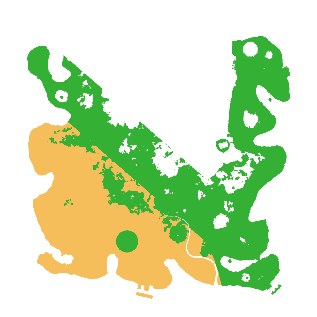 Biome Rust Map: Procedural Map, Size: 3800, Seed: 1957