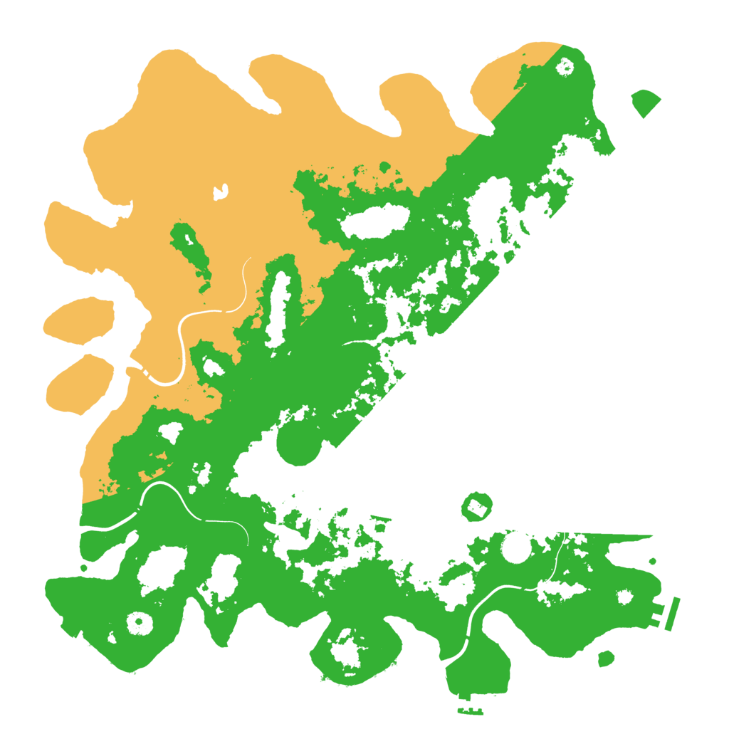Biome Rust Map: Procedural Map, Size: 4300, Seed: 42610392
