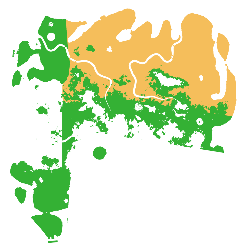 Biome Rust Map: Procedural Map, Size: 5400, Seed: 1147483640