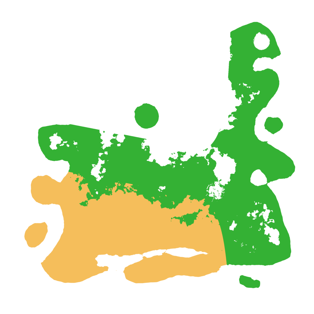 Biome Rust Map: Barren, Size: 3500, Seed: 96113905