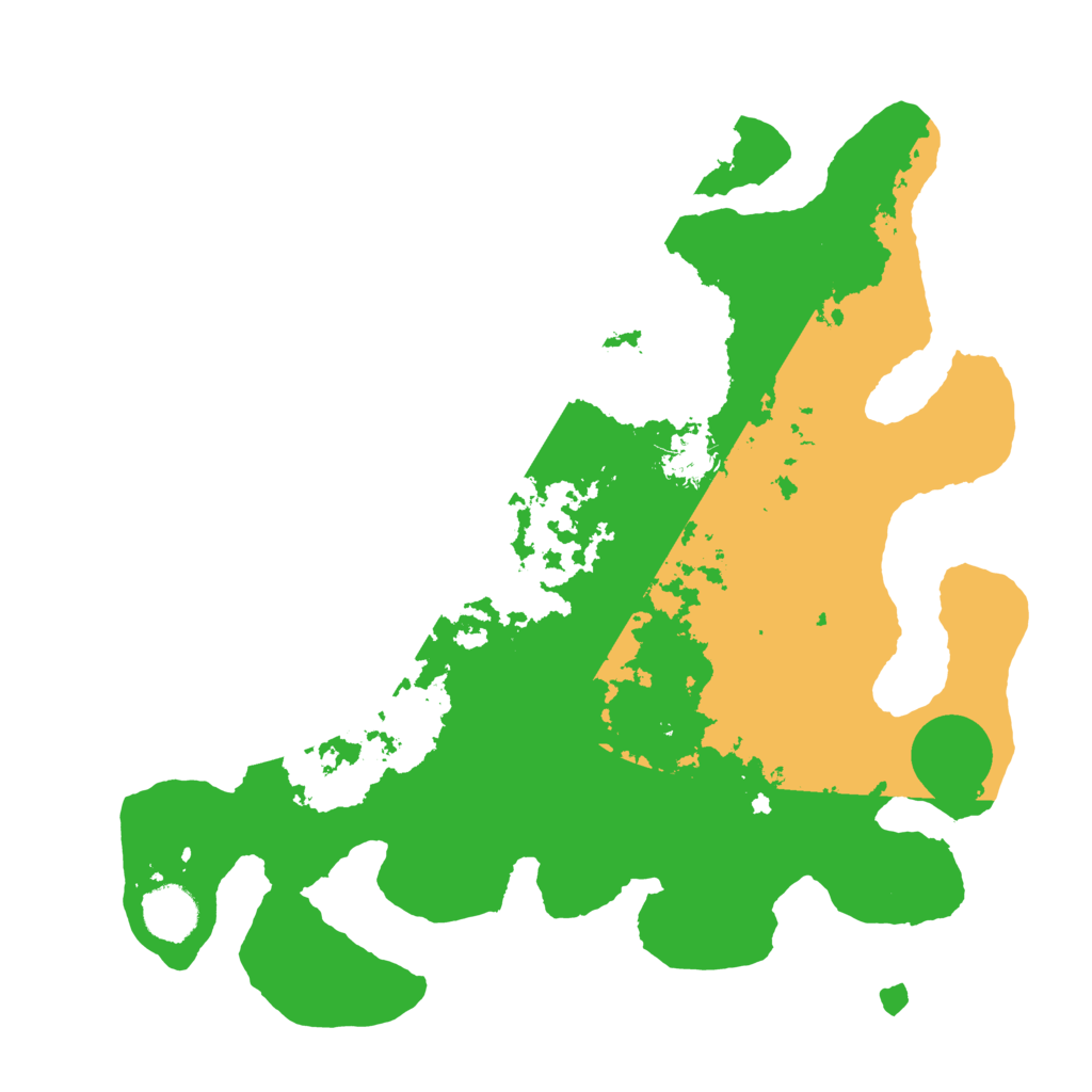 Biome Rust Map: Barren, Size: 3550, Seed: 15405167