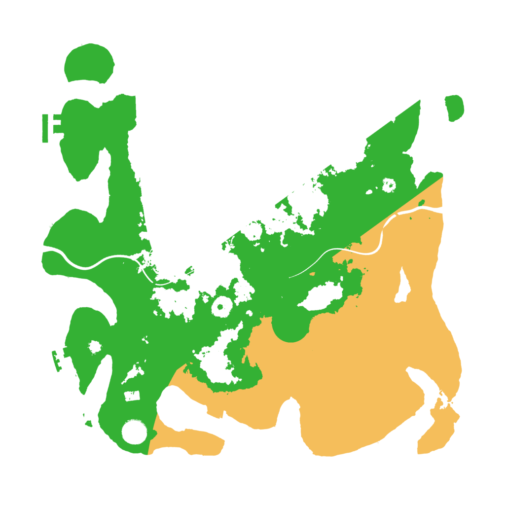 Biome Rust Map: Procedural Map, Size: 3600, Seed: 58209985