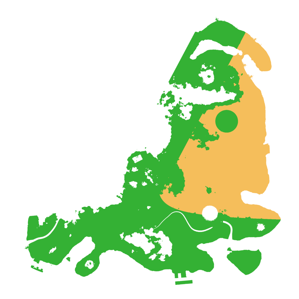 Biome Rust Map: Procedural Map, Size: 3500, Seed: 1966092569