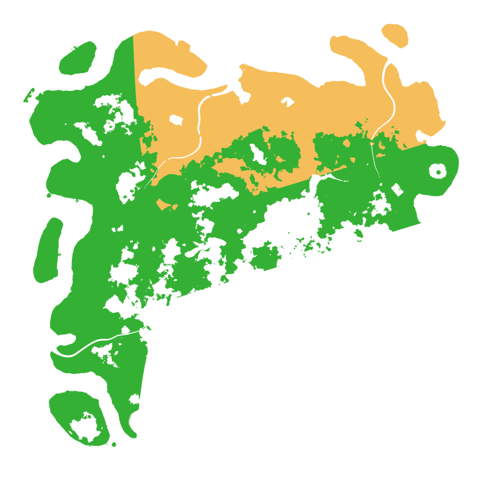 Biome Rust Map: Procedural Map, Size: 4500, Seed: 2045711972