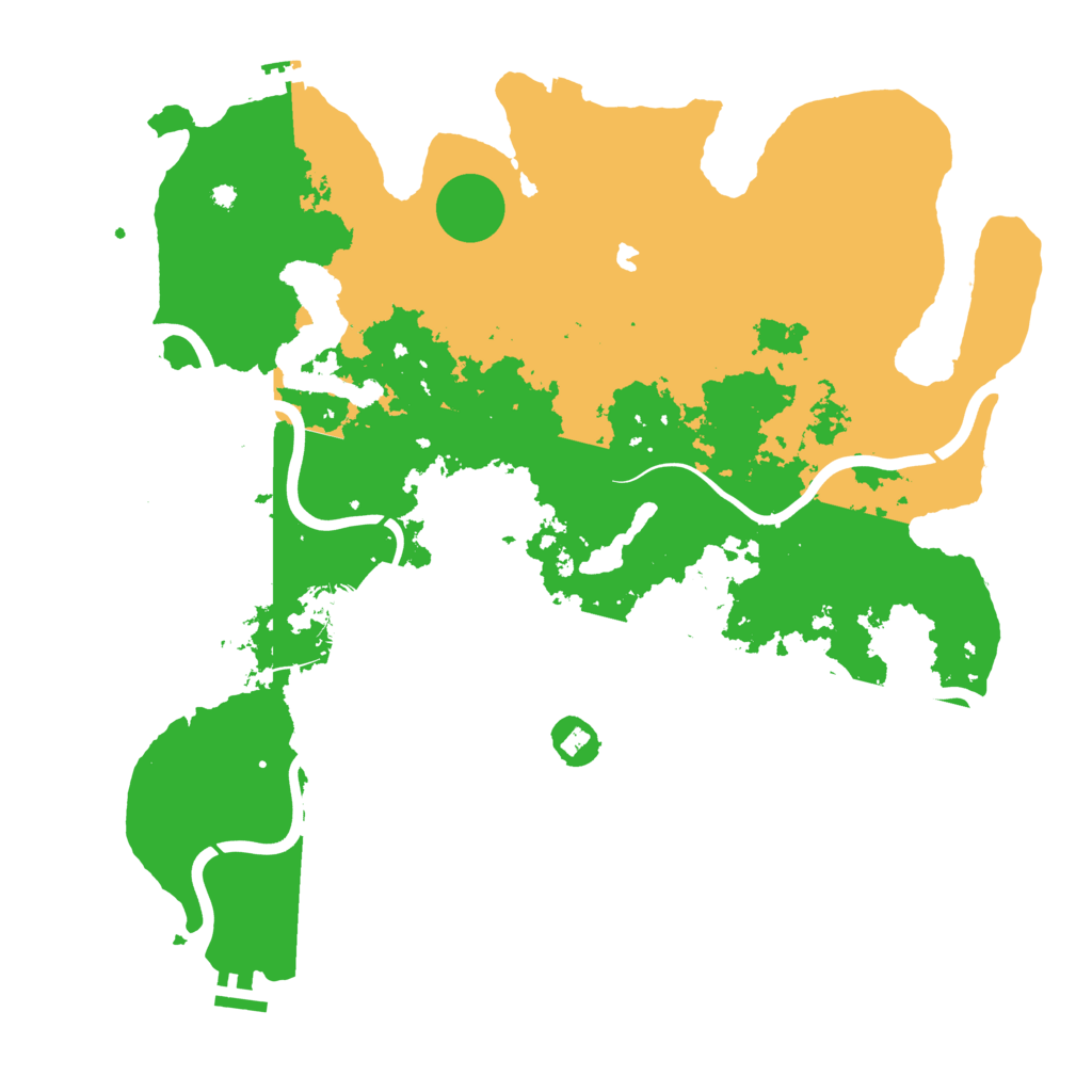 Biome Rust Map: Procedural Map, Size: 4200, Seed: 449619