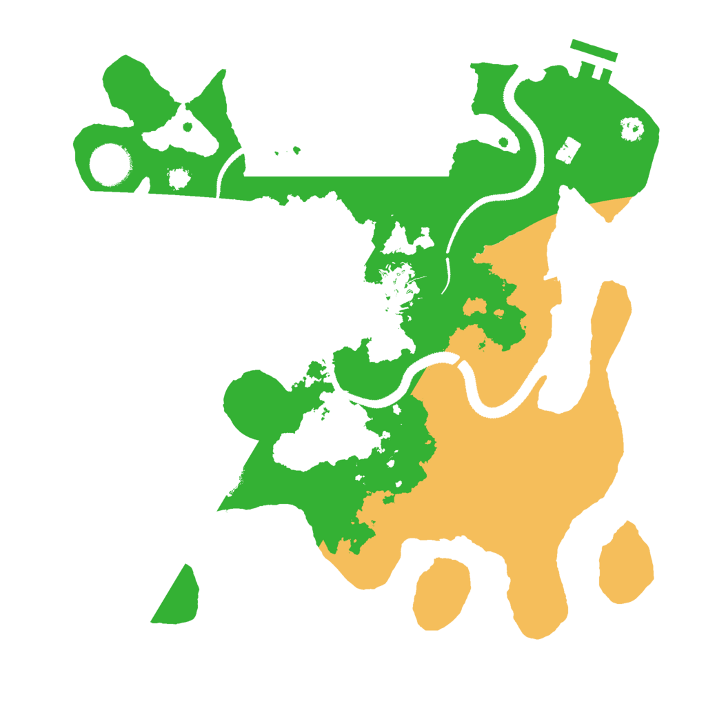 Biome Rust Map: Procedural Map, Size: 3000, Seed: 563453132
