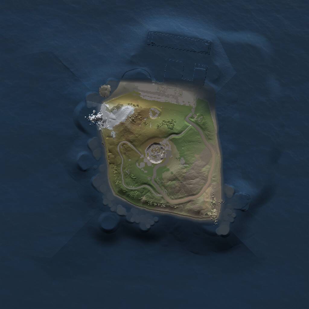 Rust Map: Procedural Map, Size: 1000, Seed: 637, 3 Monuments