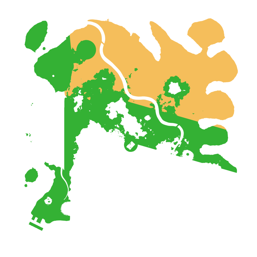 Biome Rust Map: Procedural Map, Size: 3500, Seed: 308167575