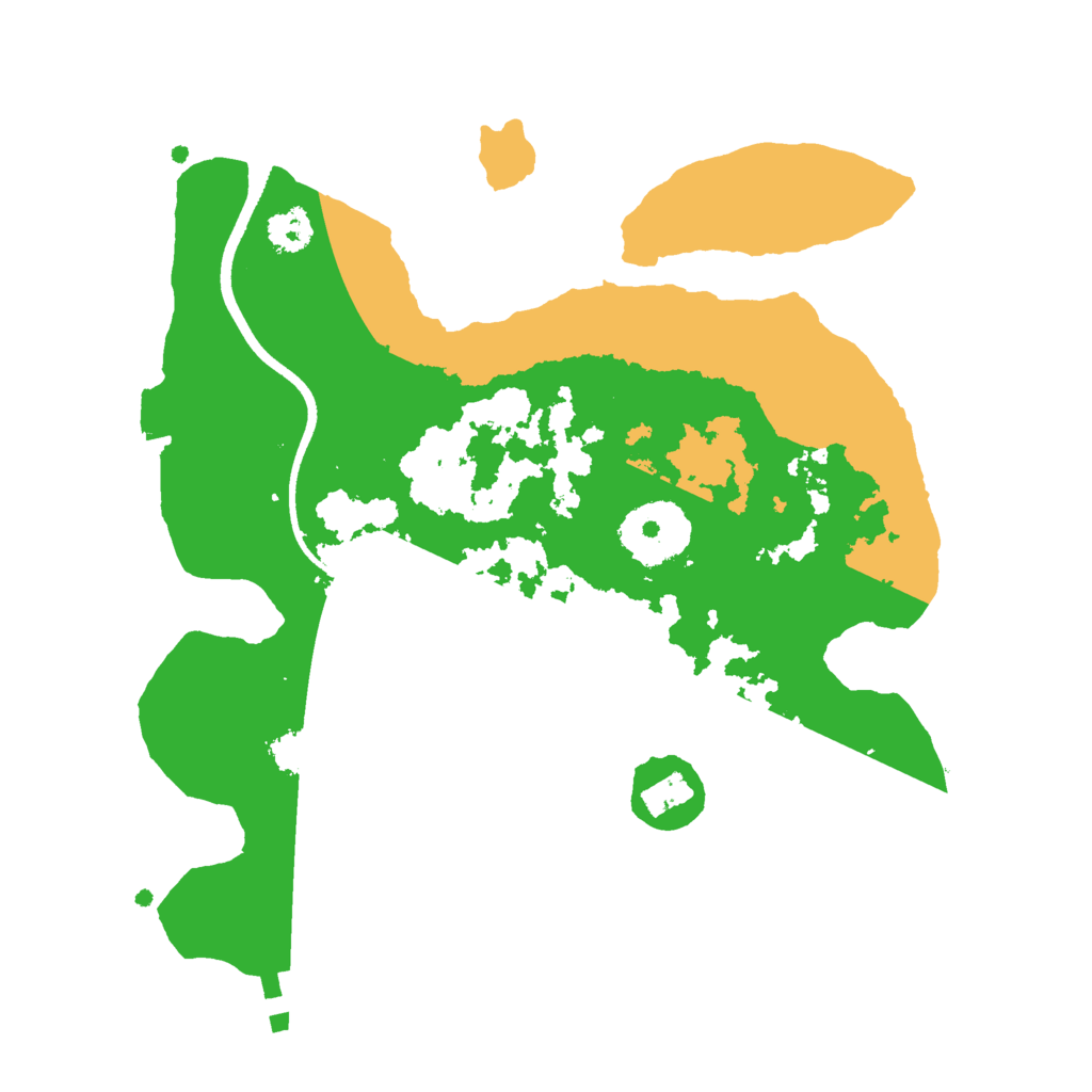 Biome Rust Map: Procedural Map, Size: 2500, Seed: 645675467