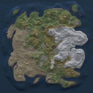 Thumbnail Rust Map: Procedural Map, Size: 3750, Seed: 148675712, 18 Monuments