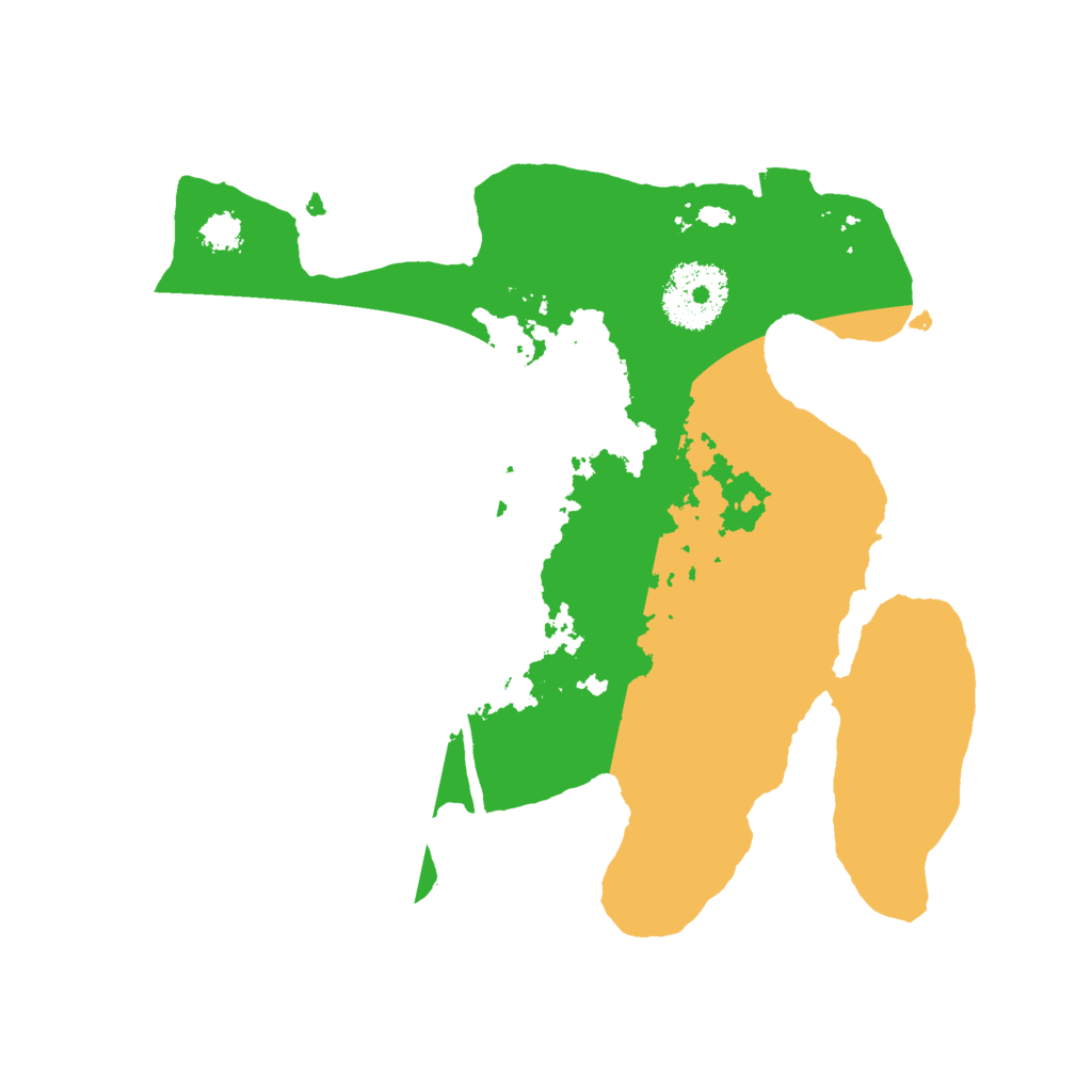 Biome Rust Map: Procedural Map, Size: 2500, Seed: 49134873