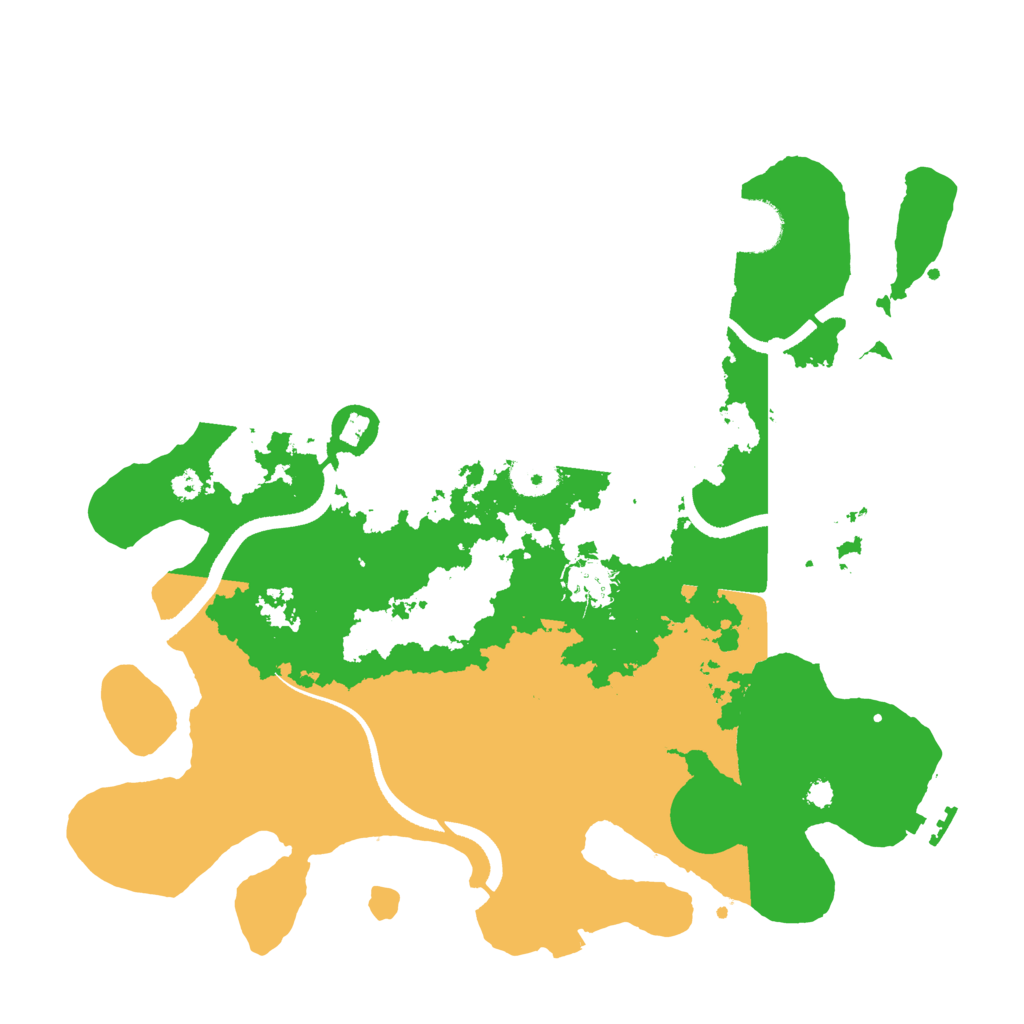 Biome Rust Map: Procedural Map, Size: 3500, Seed: 545573615