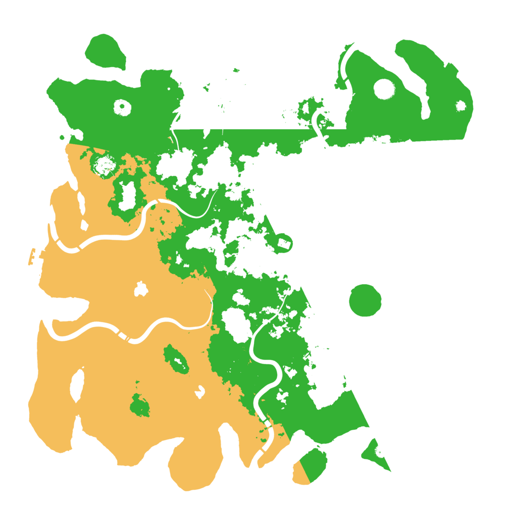 Biome Rust Map: Procedural Map, Size: 4500, Seed: 40800